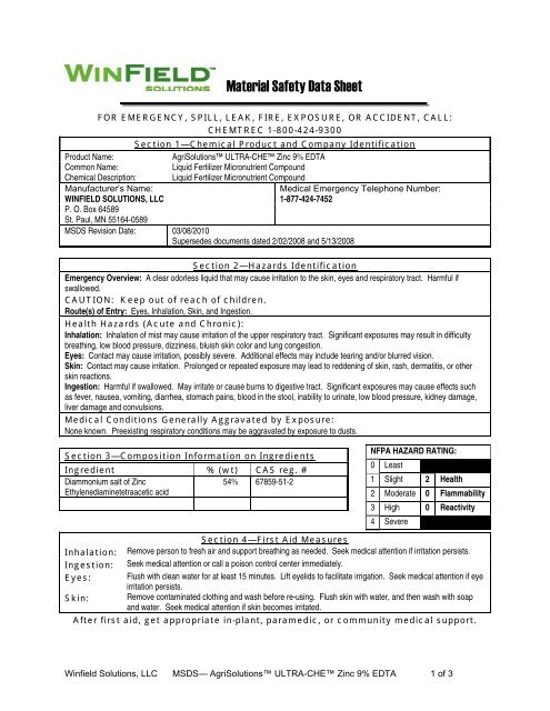 MSDS - WinField