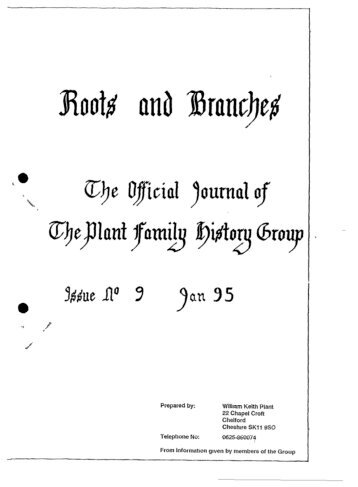 full text - Plant Family History Group