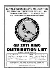 2011 Ring List A-Z finished - The Royal Pigeon Racing Association