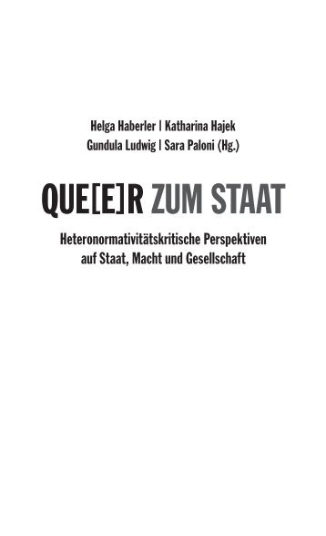 QUE[E]R ZUM STAAT - Querverlag