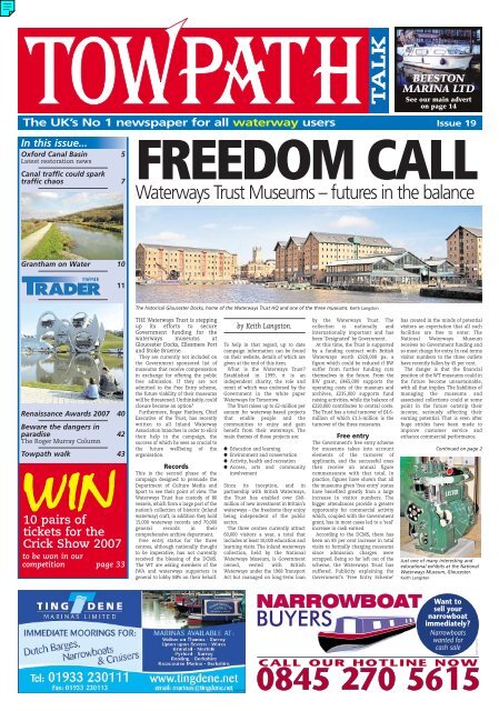 Waterways Trust Museums –futures in thebalance - Mortons Media ...
