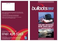 0161 428 5265 - Bullocks Coaches