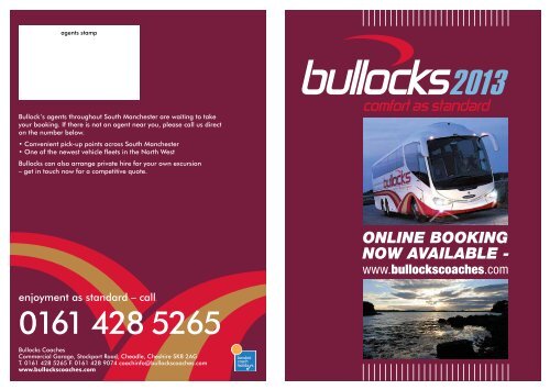 0161 428 5265 - Bullocks Coaches