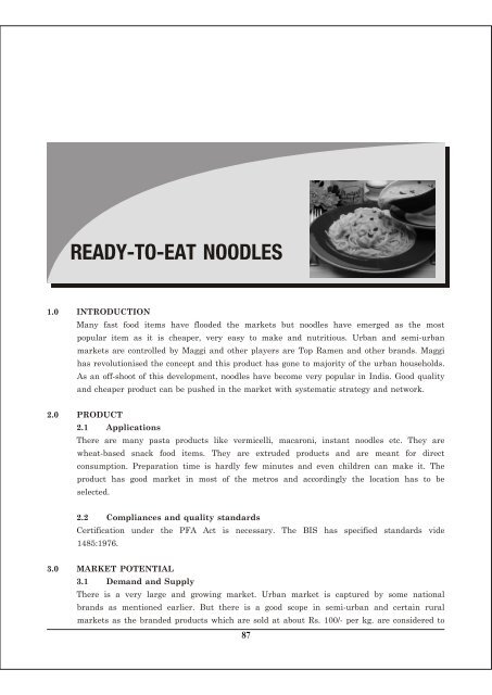 12 Ready-to-eat Noodles - Ministry of Food Processing Industries