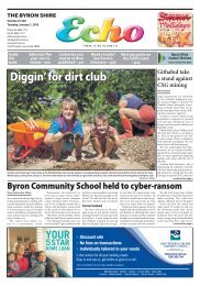 Diggin' for dirt club - The Byron Shire Echo