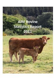 AIM Bovine Statistics Report 2011 - Department of Agriculture