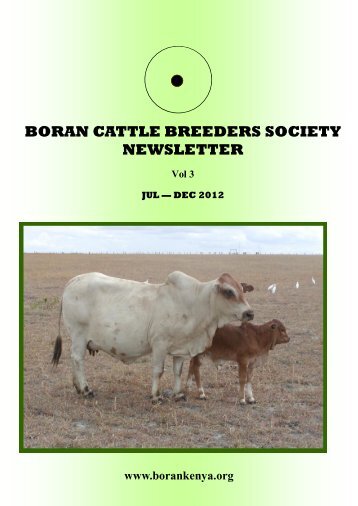 BORAN CATTLE BREEDERS SOCIETY NEWSLETTER