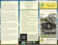 Lake Kissimmee State Park Brochure - Florida State Parks