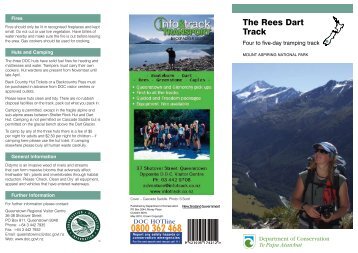 The Rees Dart Track brochure - Department of Conservation