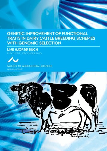 Genetic improvement of functional traits in dairy cattle