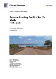 Broome Boating Facility Traffic Study - Department of Transport