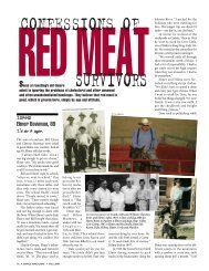 Confessions of Red Meat Survivors - Range Magazine