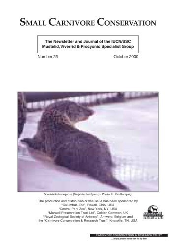 Download PDF - Small Carnivore Conservation
