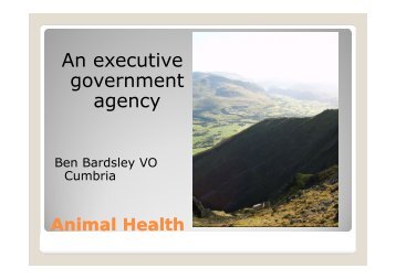 Ben Bardsley - Animal Health