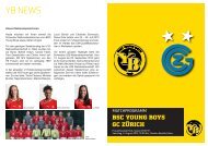 Matchprogramm - BSC Young Boys