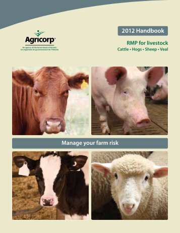 2012 Handbook - RMP for livestock - Agricorp