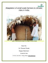 Adaptation of small scale farmers to climatic risks in India - Sustainet