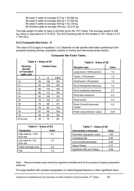 Guidelines for Establishment and Operation of Cattle Feedlots in ...