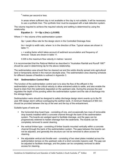 Guidelines for Establishment and Operation of Cattle Feedlots in ...