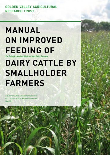 MANUAL ON IMPROVED FEEDING OF DAIRY CATTLE BY ... - Gart