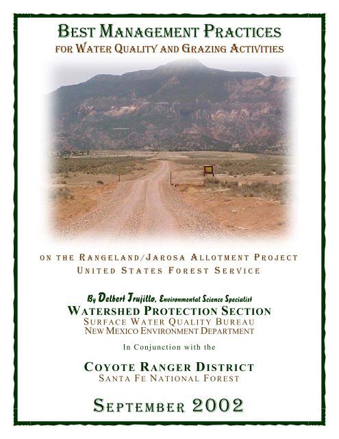 Jarosa BMP Manual - New Mexico Environment Department