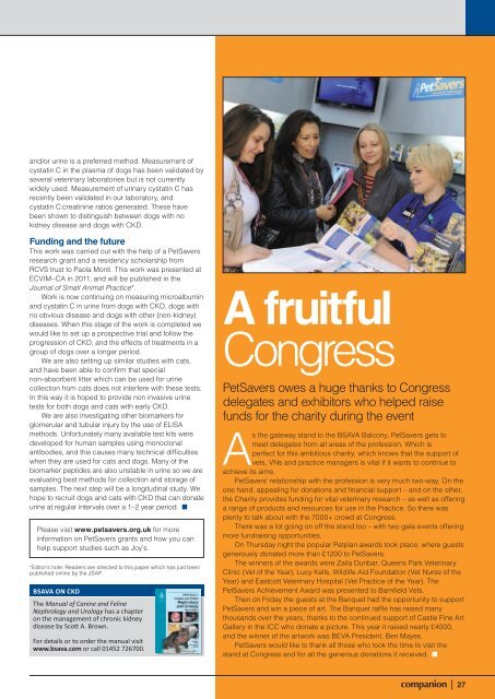 Companion May 2012 - BSAVA