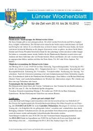 Lunner Wochenblatt 20 10 -26 10 2012 -  Samtgemeinde Spelle