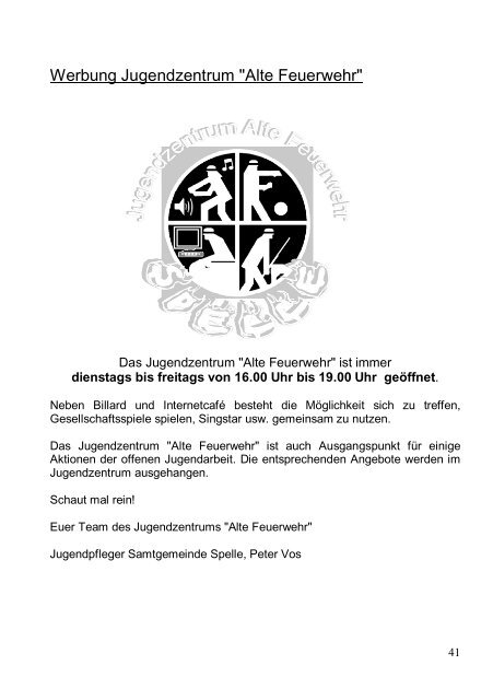 Das Programm von SAM 2010 im Detail - Samtgemeinde Spelle