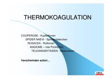Thermokoagulator Katalog - NIWO Medizintechnik