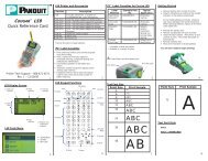 LS9 Quick Reference Card - Panduit