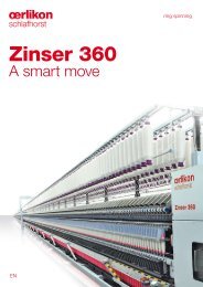 Zinser 360 - Oerlikon Schlafhorst - Oerlikon Textile