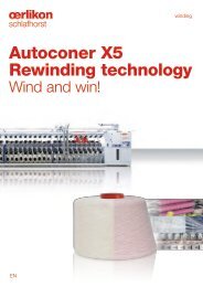 Autoconer X5 Rewinding technology - Oerlikon Schlafhorst ...