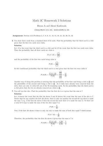 Math 3C Homework 3 Solutions