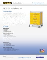 7300-27 Isolation Cart - Stanley InnerSpace