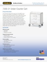 7300-21 Under-Counter Cart - Stanley InnerSpace