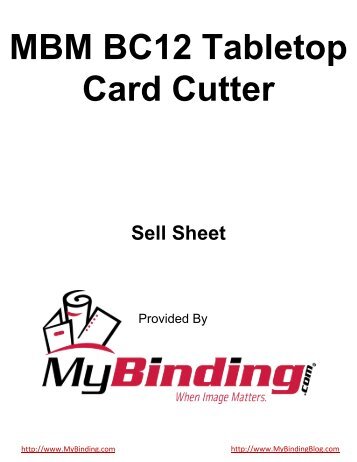 MBM BC12 Tabletop Card Cutter