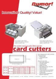 Card cutters - dumor.eu