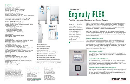 Iflex Flexible Integrated Monitoring And Control Dresser Rand