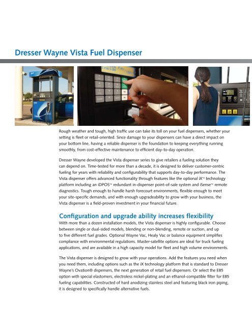 Dresser Wayne Vista Fuel Dispenser