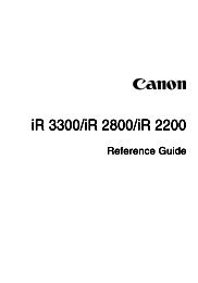 iR 3300/iR 2800/iR 2200 - Canon Download Centre