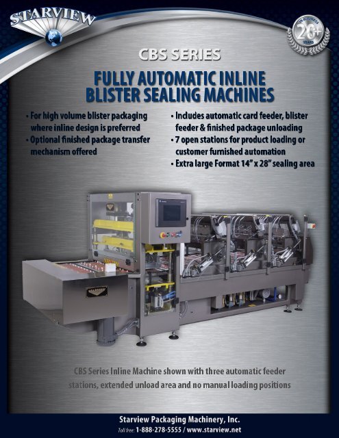 Starview on sale packaging machinery