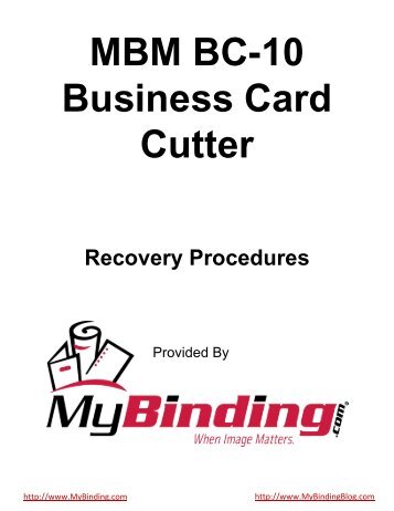 MBM BC-10 Business Card Cutter