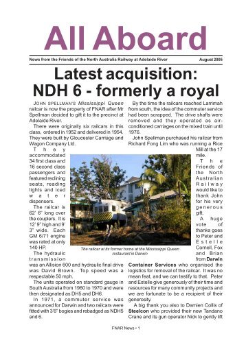 Latest acquisition: NDH 6 - formerly a royal - Northern Exposure