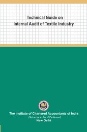 New Delhi Technical Guide on Internal Audit of Textile Industry