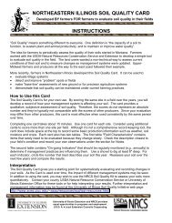 northeastern illinois soil quality card instructions - NRCS Soils