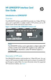HP LSPM2GP2P Interface Card User Guide - Business Support ...