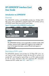 HP LSPM2SP2P Interface Card User Guide - Business Support ...