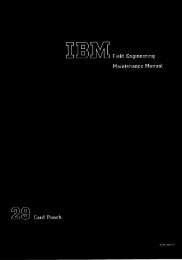 IBM 029 Field Engineering Maintenance Manual