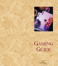 gaming guide brochure - Venetian