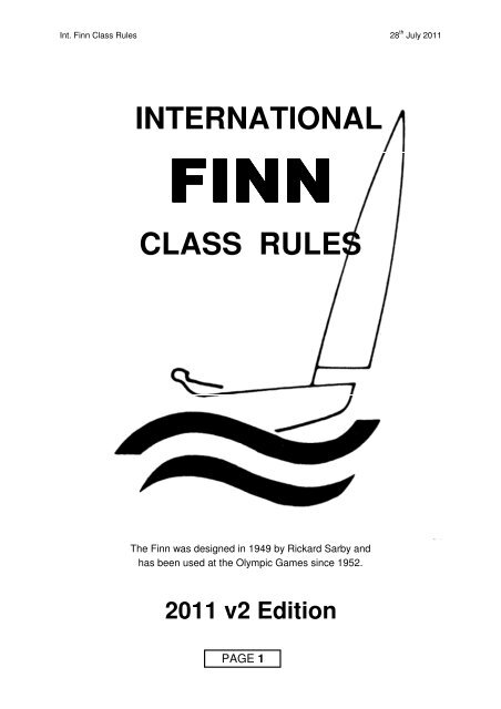 INTERNATIONAL CLASS RULES - finn-france